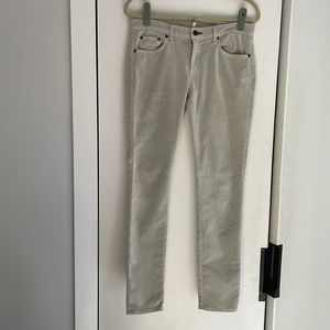 Rag & Bone skinny jeans - in bone colored corduroy